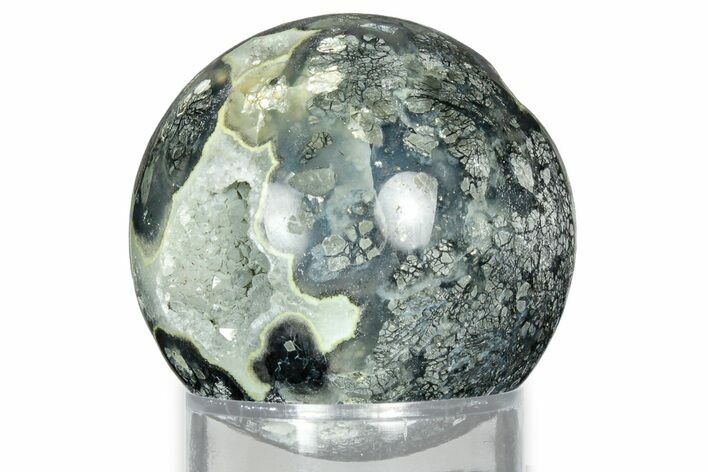 Colorful Polished Marcasite Agate Sphere - Indonesia #330211